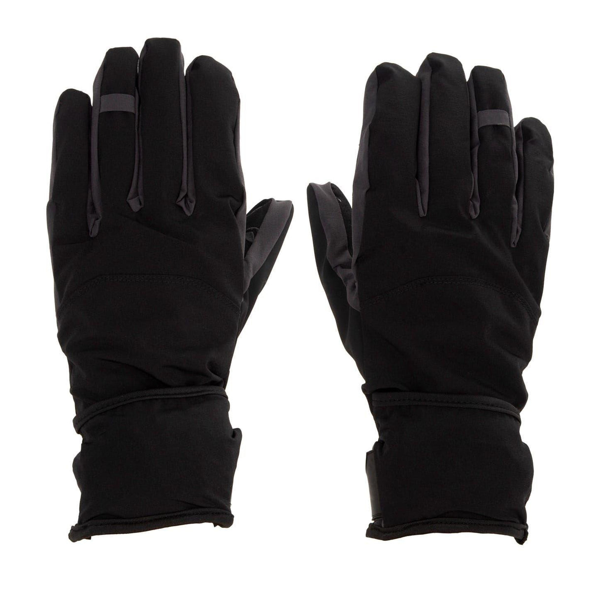 Black - Side - Gelert Unisex Adult Convertible 2 in 1 Snug Fit Gloves