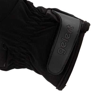 Black - Pack Shot - Gelert Unisex Adult Convertible 2 in 1 Snug Fit Gloves
