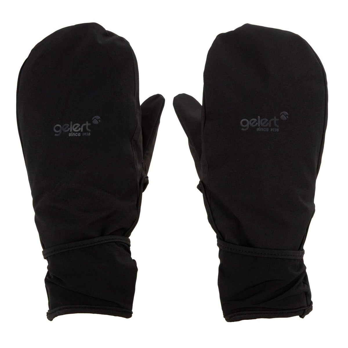 Black - Front - Gelert Unisex Adult Convertible 2 in 1 Snug Fit Gloves