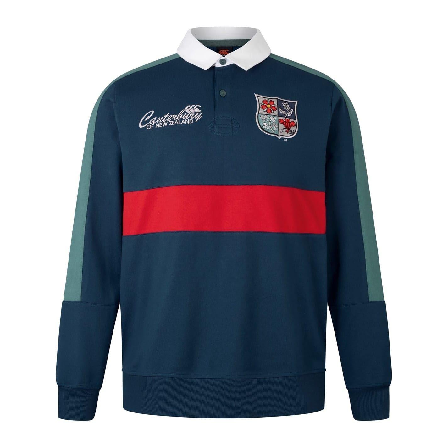 Moonlight Ocean - Front - British & Irish Lions Mens Heritage Canterbury Rugby Shirt