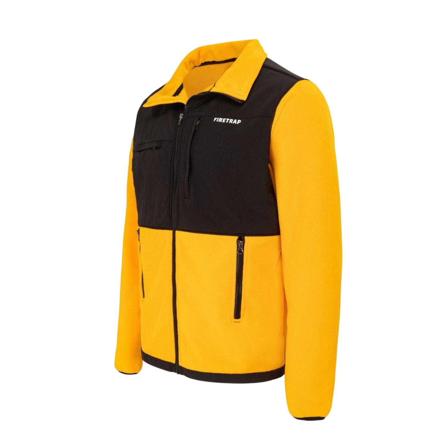 Gold Fusion - Side - Firetrap Mens Colour Block Fleece Jacket