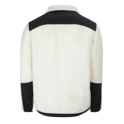 Natural - Back - Firetrap Mens Colour Block Fleece Jacket