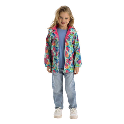 Mint - Pack Shot - Minoti Girls Tropical Raincoat