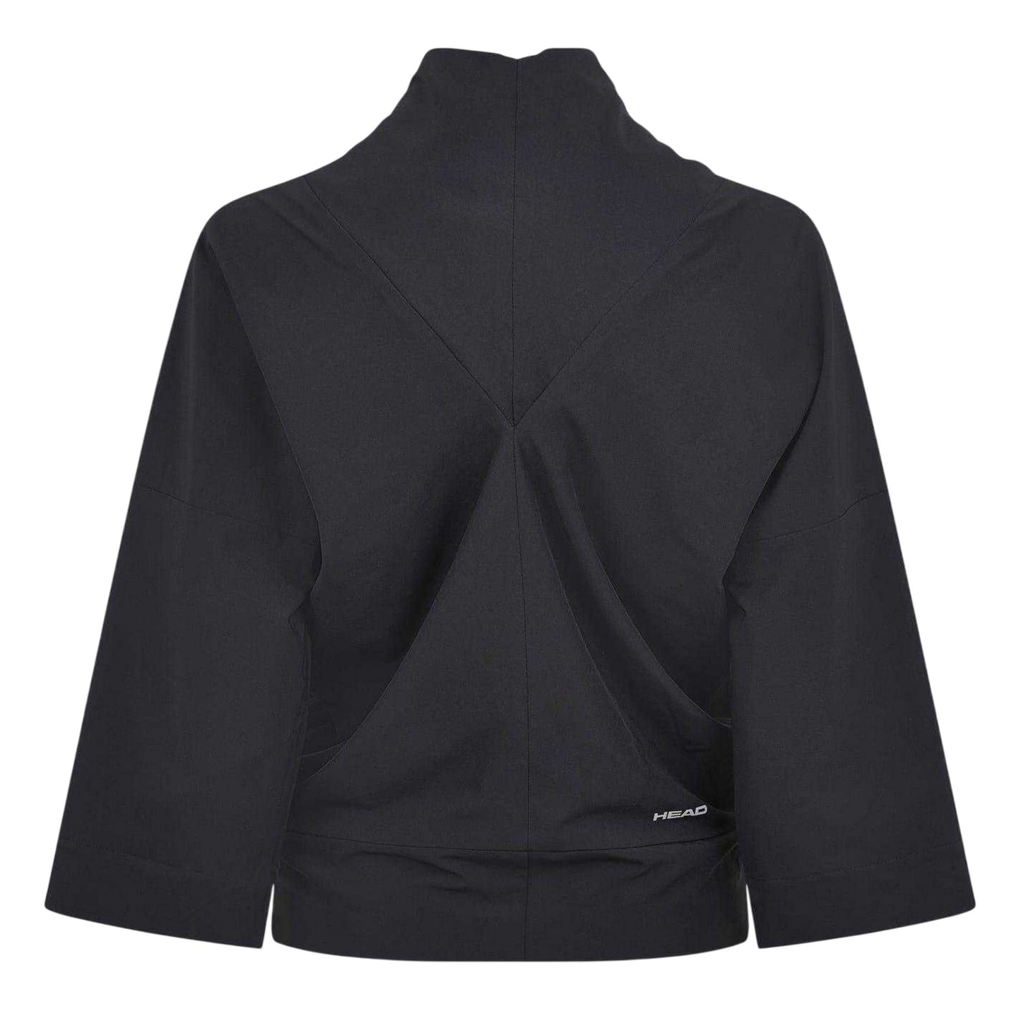 Black - Back - Head Womens-Ladies Capsule Zipped 3-4 Sleeve Jacket