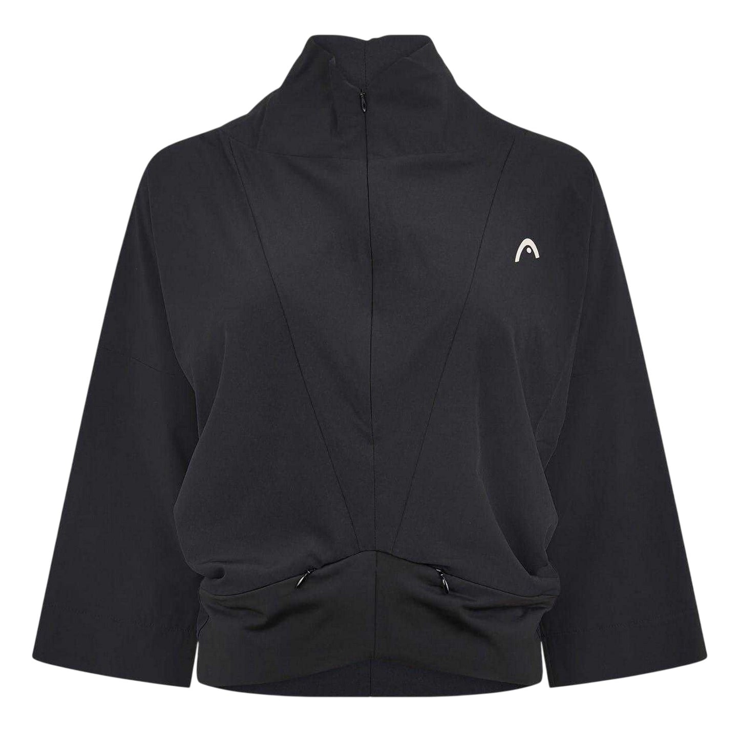 Black - Front - Head Womens-Ladies Capsule Zipped 3-4 Sleeve Jacket