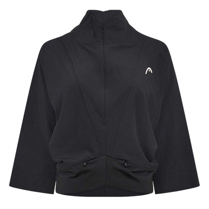 Black - Front - Head Womens-Ladies Capsule Zipped 3-4 Sleeve Jacket