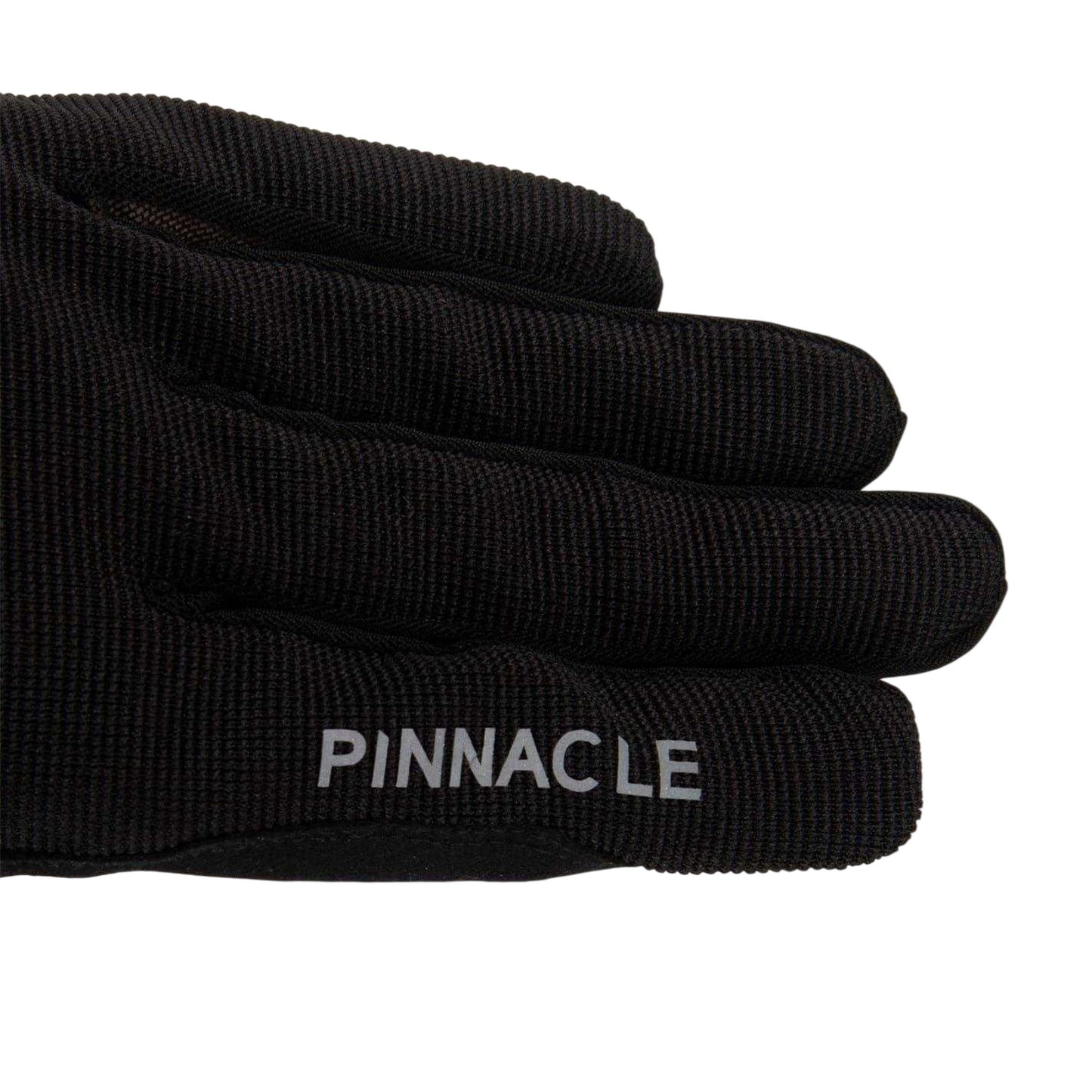 Black - Back - Pinnacle Mens Reflective Snug Fit Cycling Gloves