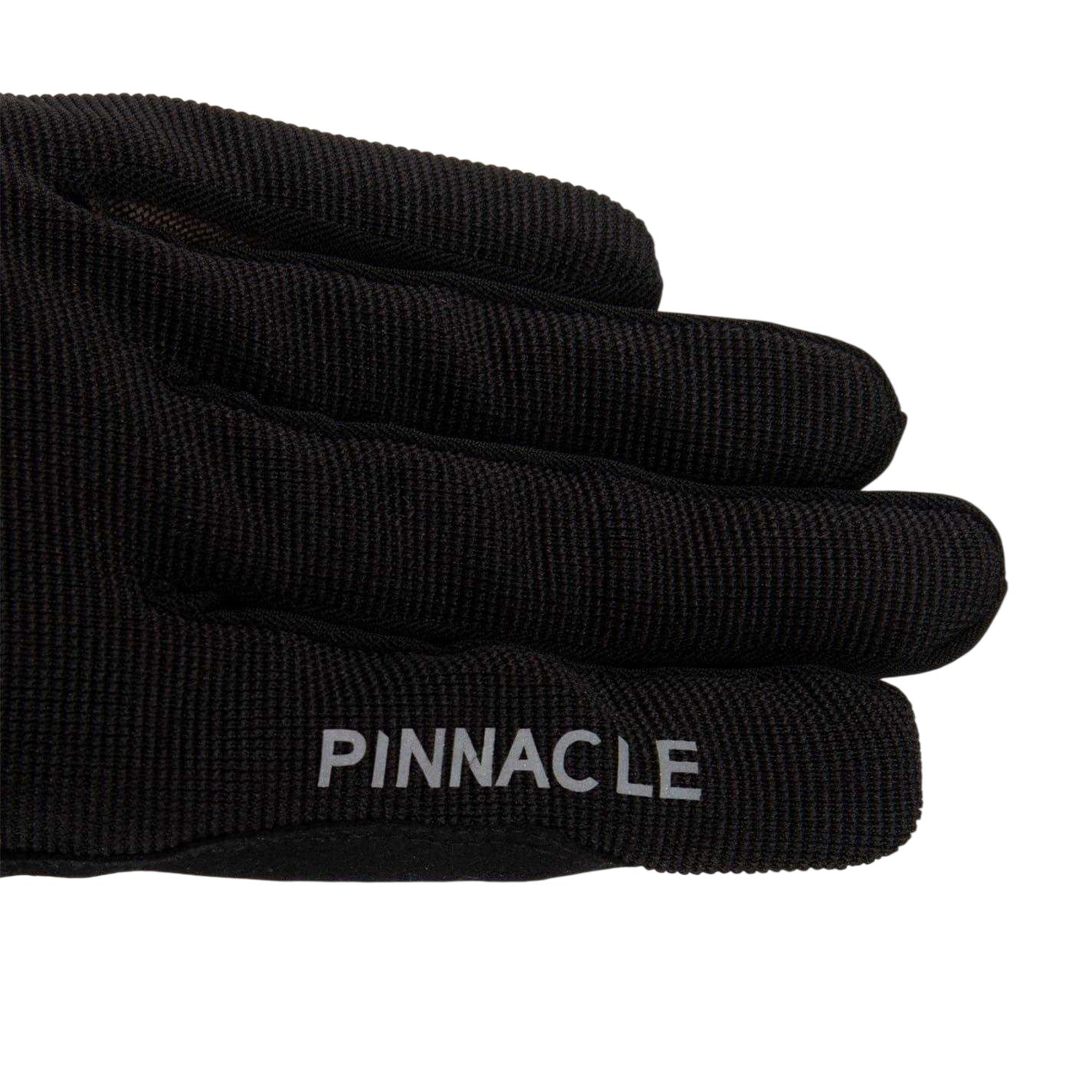 Black - Back - Pinnacle Mens Reflective Snug Fit Cycling Gloves