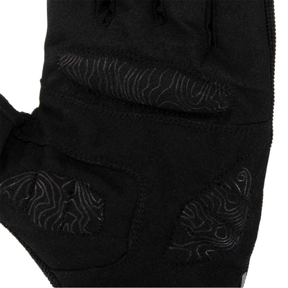 Black - Side - Pinnacle Mens Reflective Snug Fit Cycling Gloves