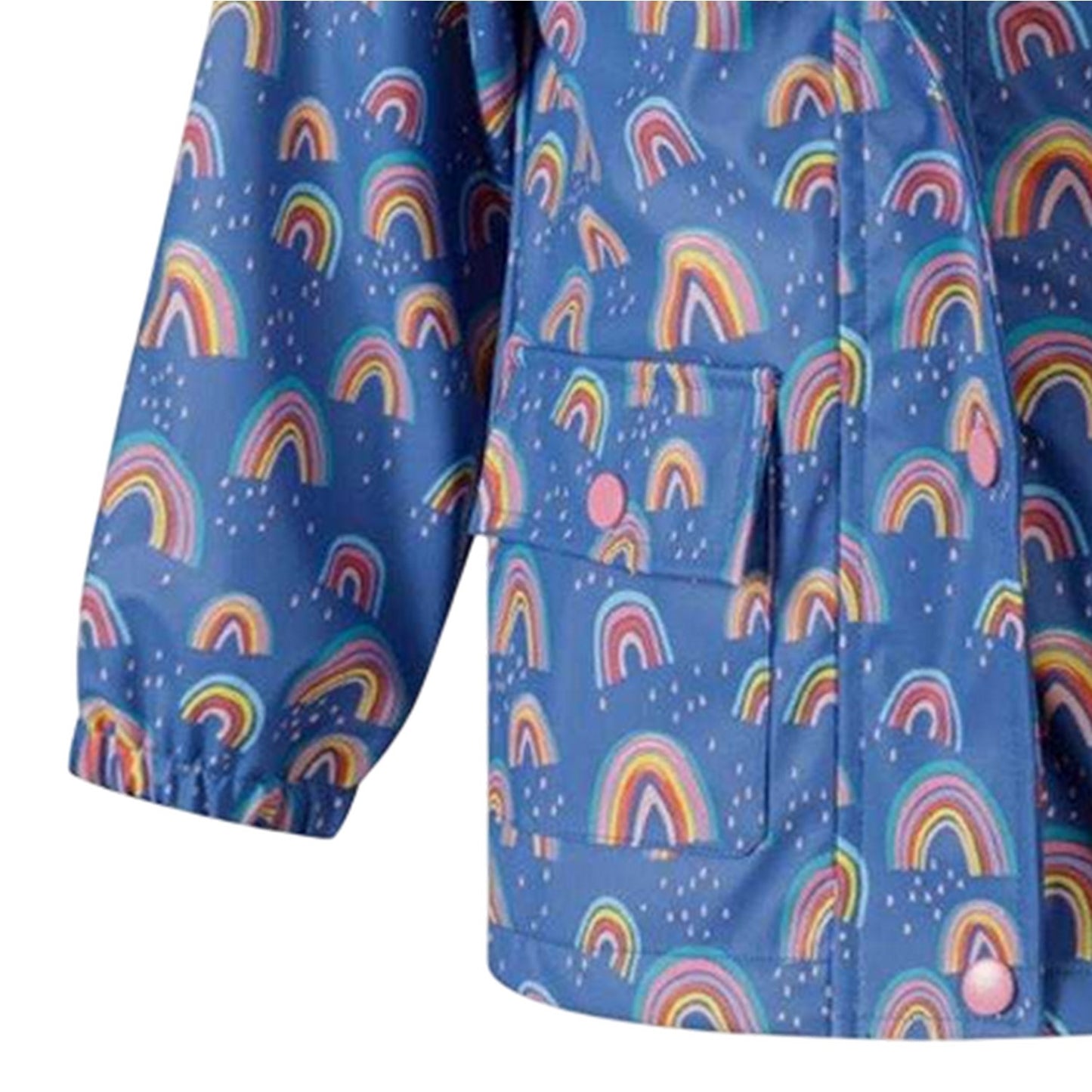 Royal Blue - Lifestyle - Minoti Girls Rainbow Raincoat