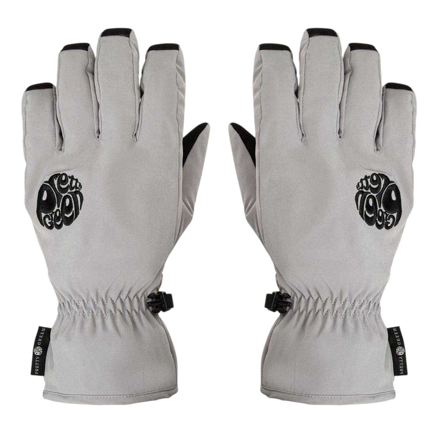 Grey - Front - Pretty Green Unisex Adult Wind Resistant Plain Ski Gloves