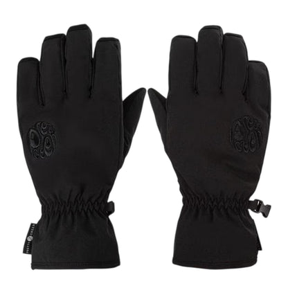 Black - Front - Pretty Green Unisex Adult Wind Resistant Plain Ski Gloves