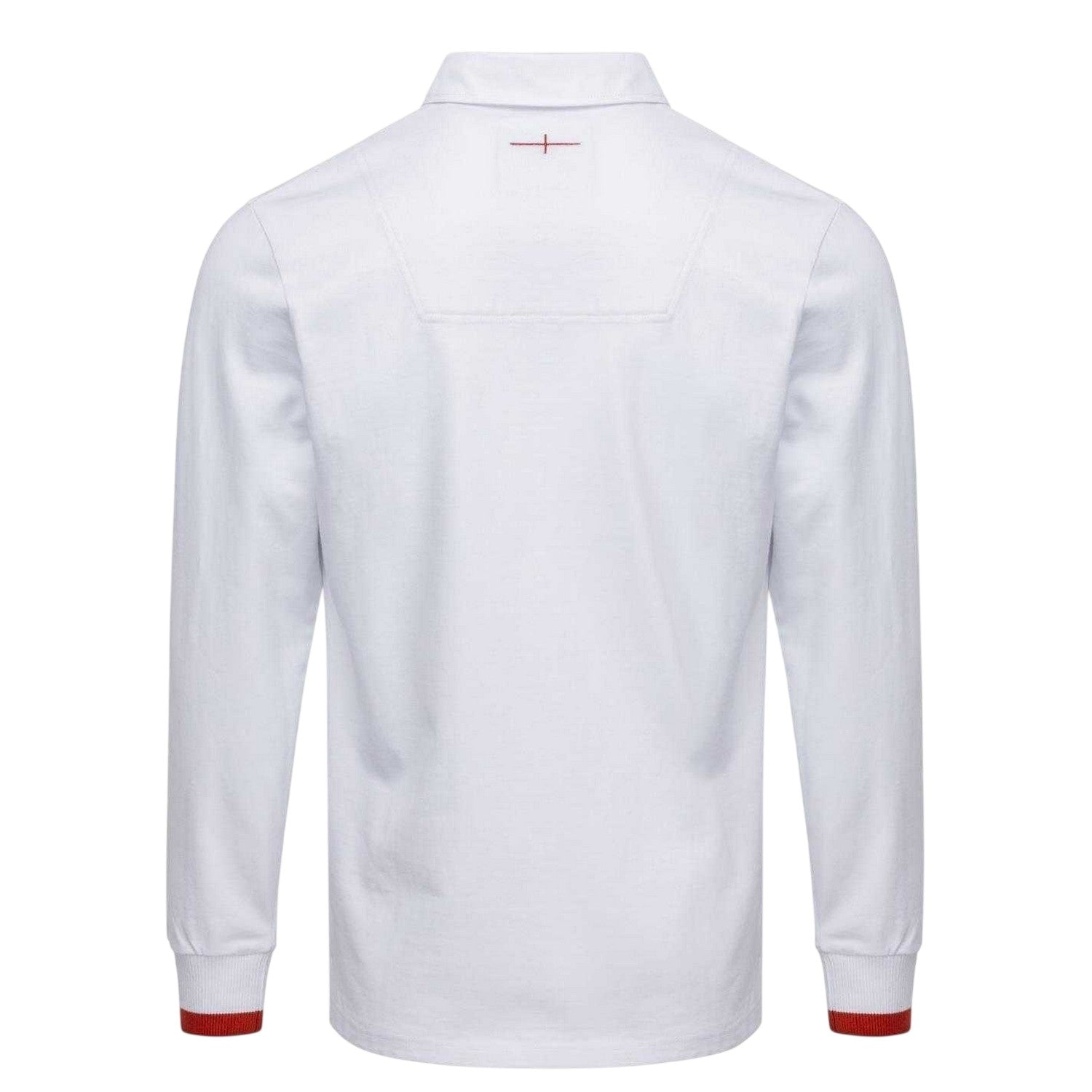 White - Back - England RFU Mens Crest Long-Sleeved Rugby Jersey