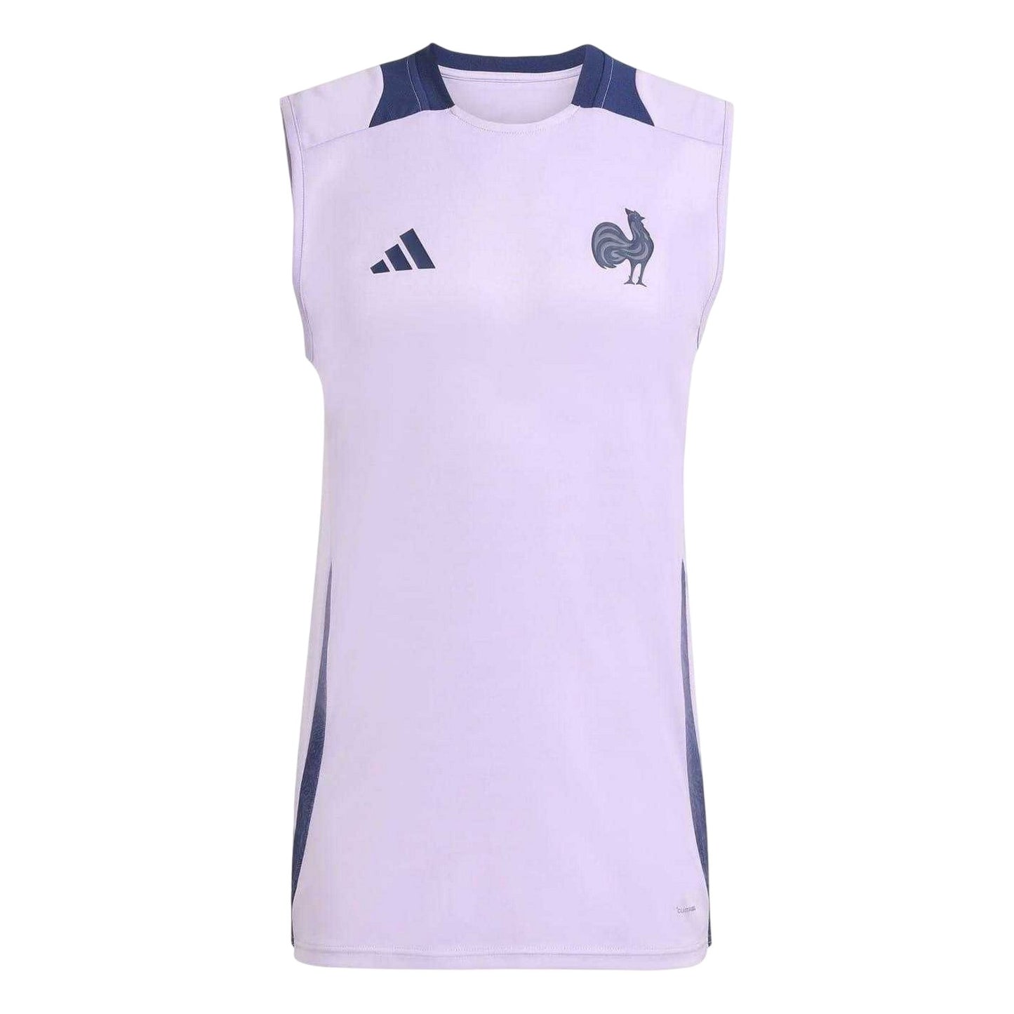 Plum Purple - Front - France Mens World Cup 2025 Adidas Rugby Vest Top