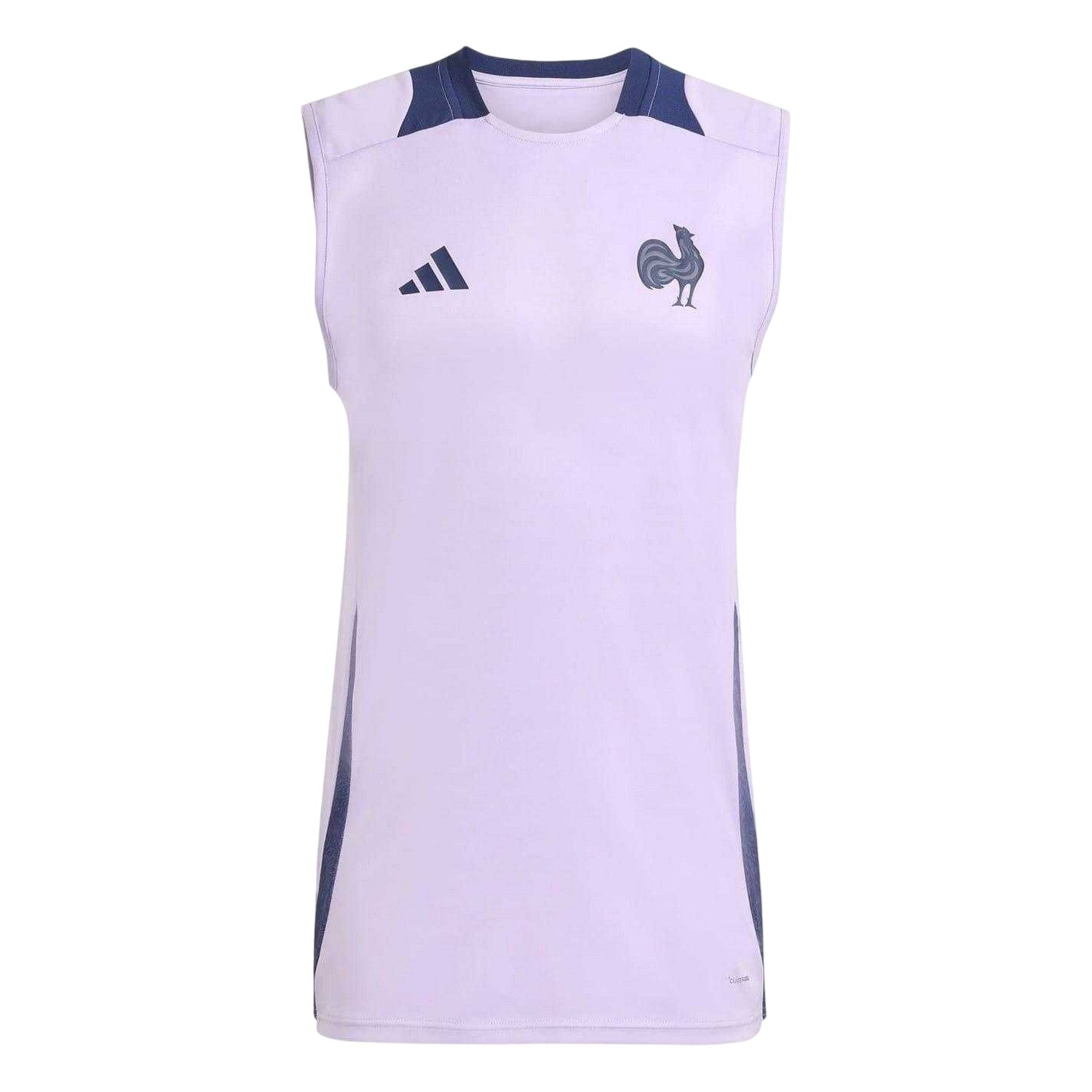 Plum Purple - Front - France Mens World Cup 2025 Adidas Rugby Vest Top