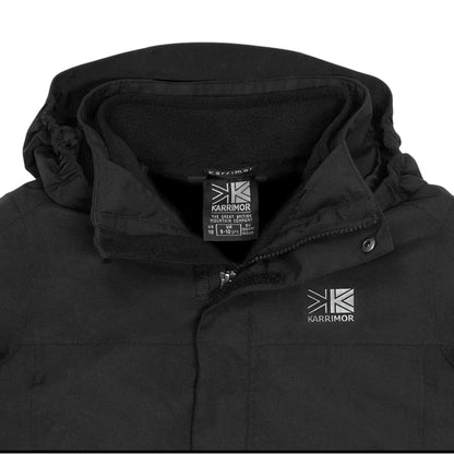 Black - Side - Karrimor Childrens-Kids 3 in 1 Waterproof Jacket