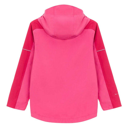 Pink-Red - Back - Karrimor Childrens-Kids 3 in 1 Waterproof Jacket