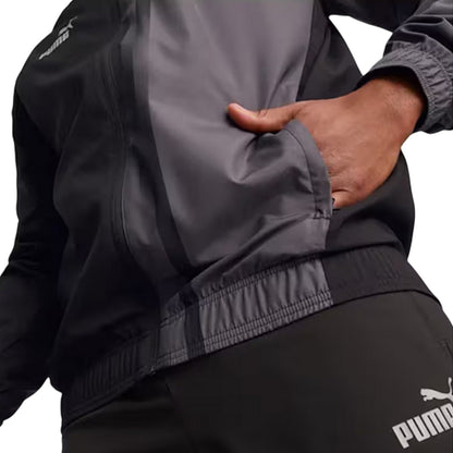 Black - Lifestyle - Puma Mens Prematch Olympique De Marseille FC Track Jacket