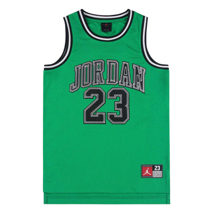 Green - Front - Nike Childrens-Kids Air Jordan Basketball Jersey
