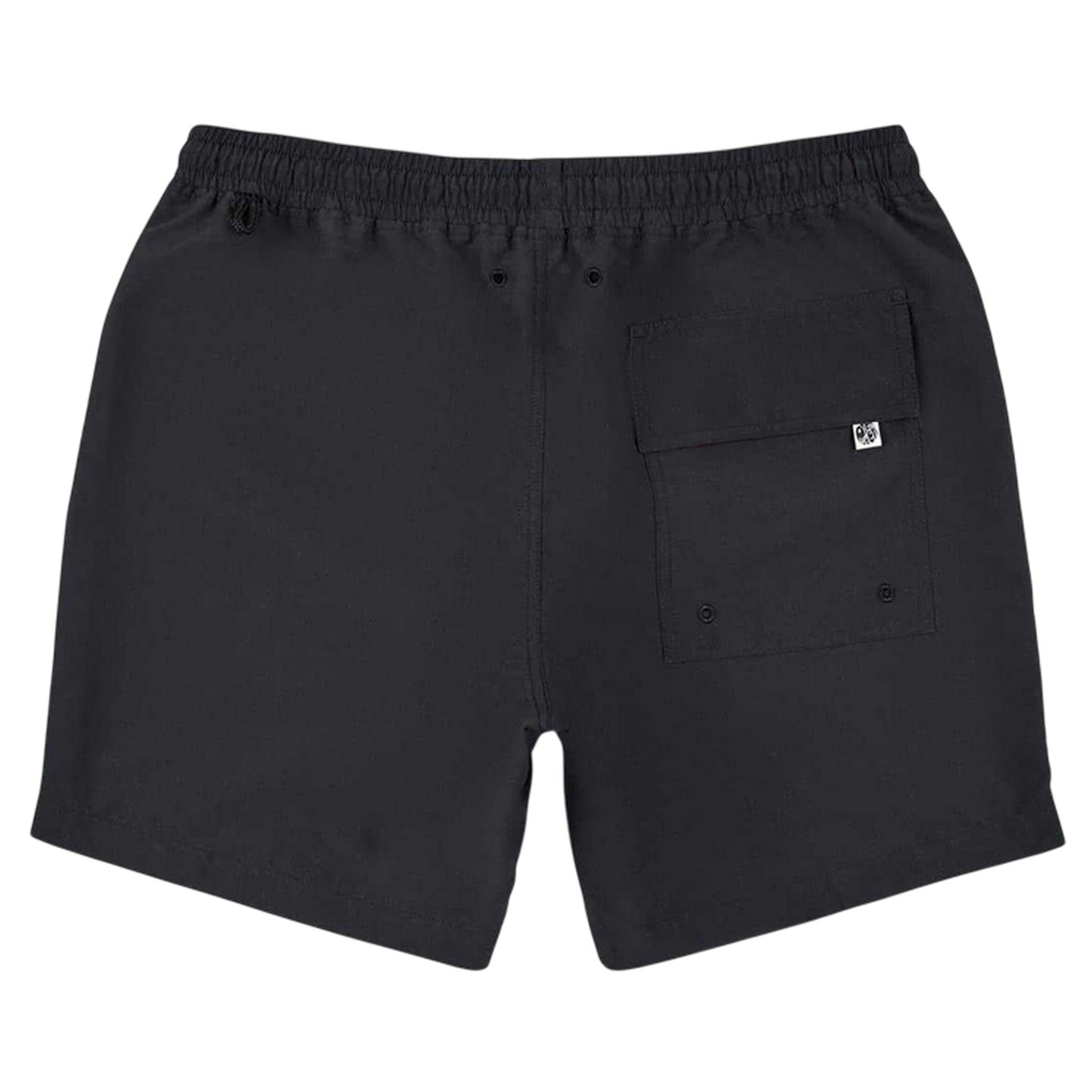 Black - Back - Pretty Green Mens Graphic Print Swim Shorts