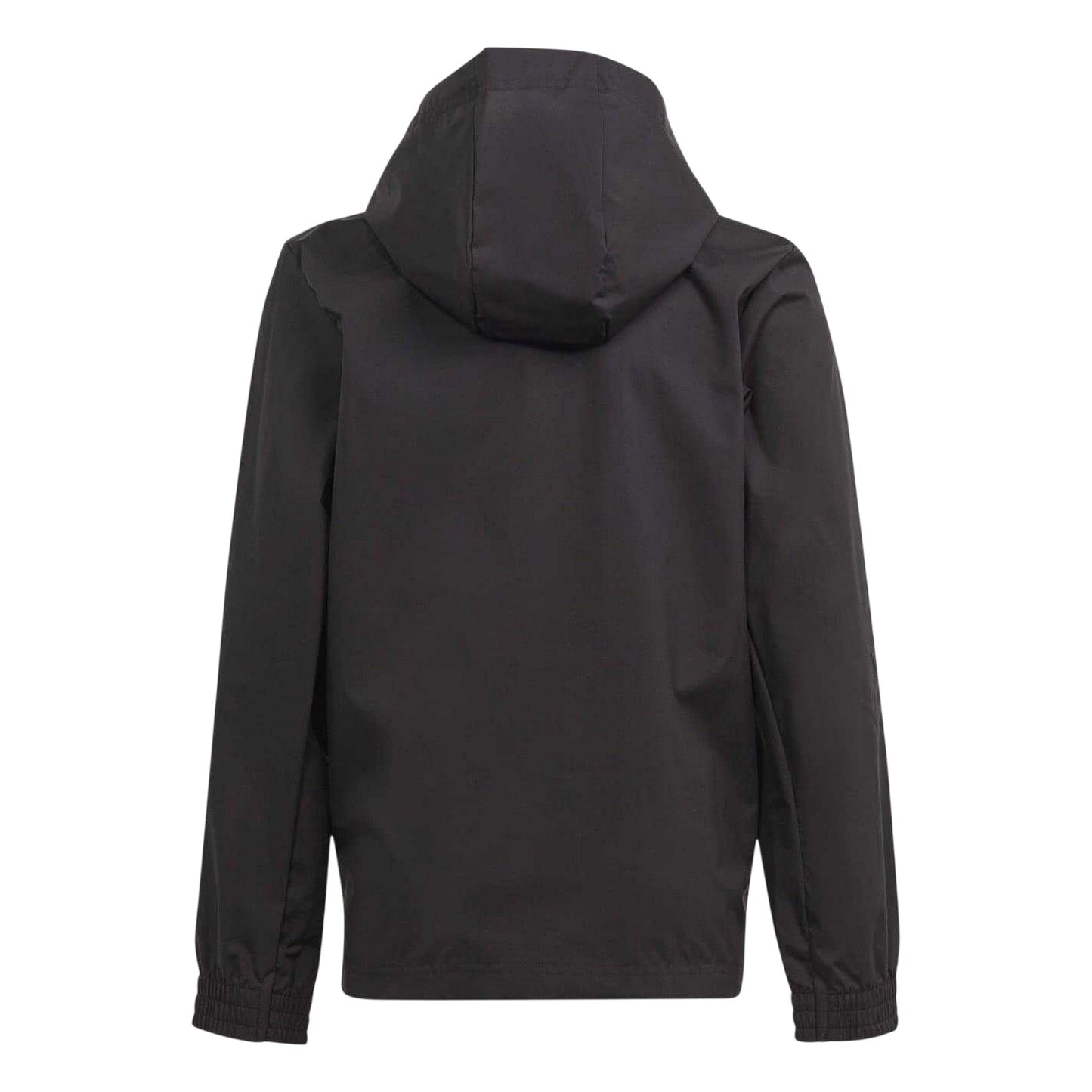 Black - Back - Adidas Childrens-Kids Entrada 22 Waterproof Jacket