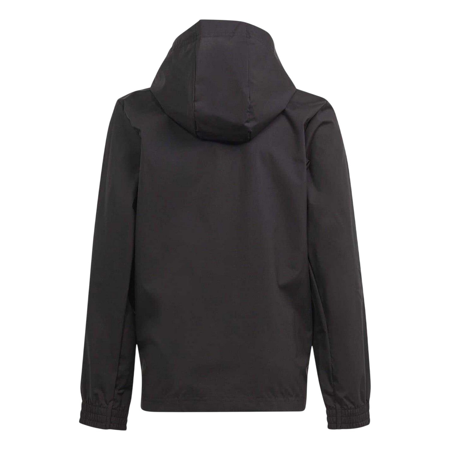 Black - Back - Adidas Childrens-Kids Entrada 22 Waterproof Jacket