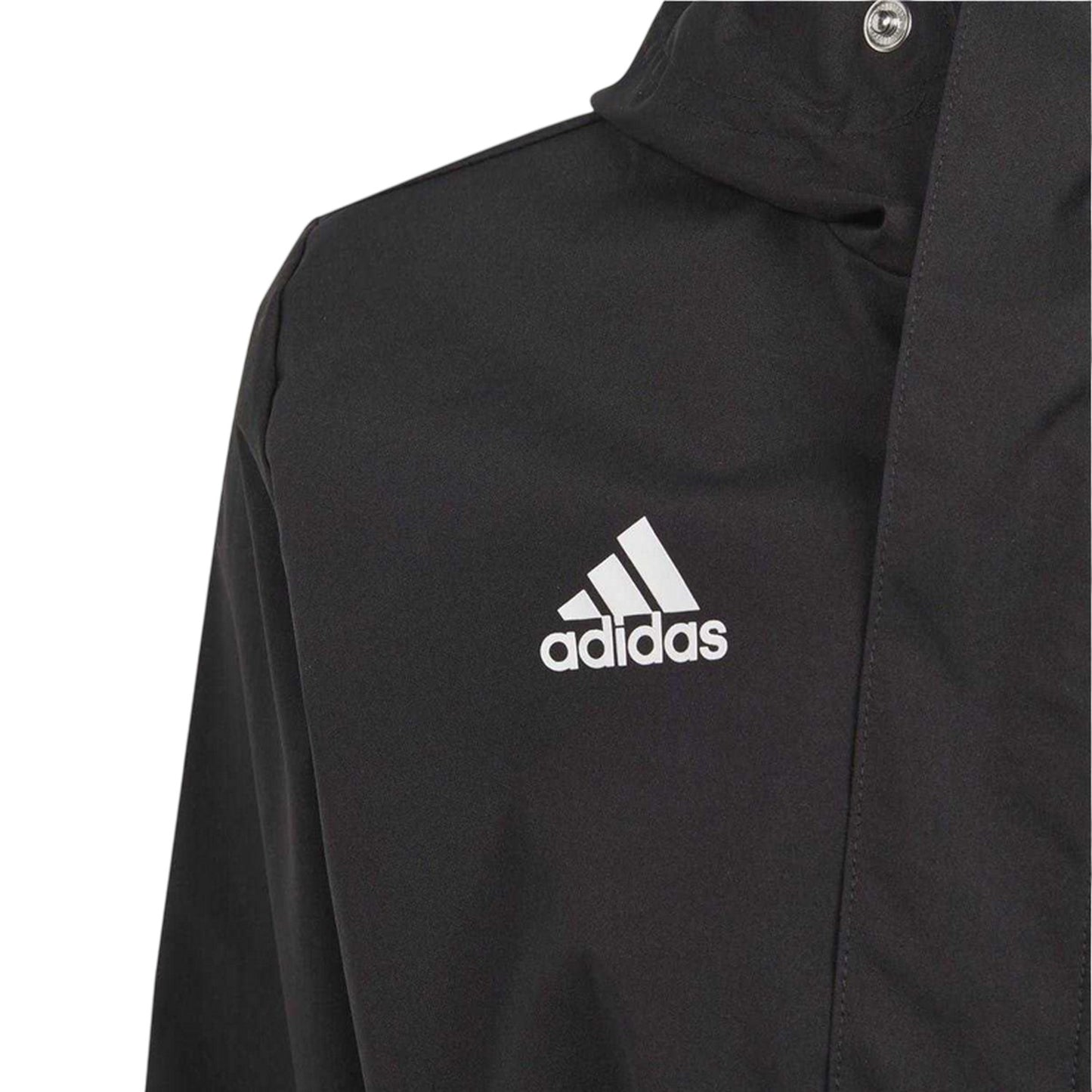 Black - Side - Adidas Childrens-Kids Entrada 22 Waterproof Jacket