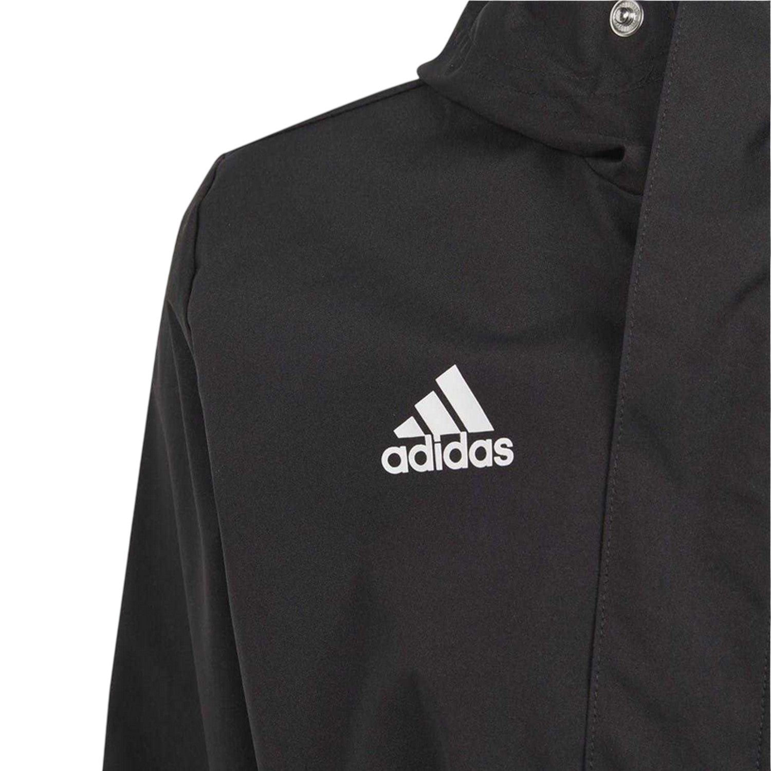 Black - Side - Adidas Childrens-Kids Entrada 22 Waterproof Jacket