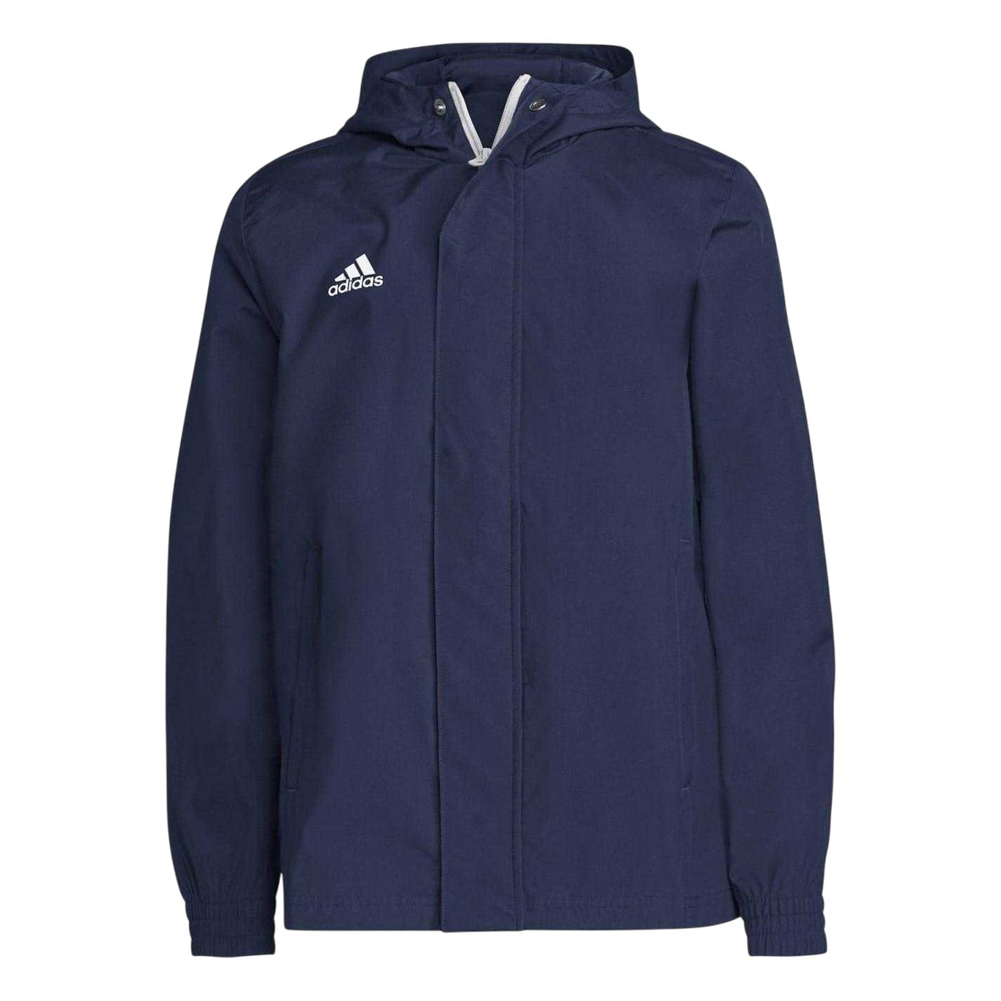 Navy - Front - Adidas Childrens-Kids Entrada 22 Waterproof Jacket