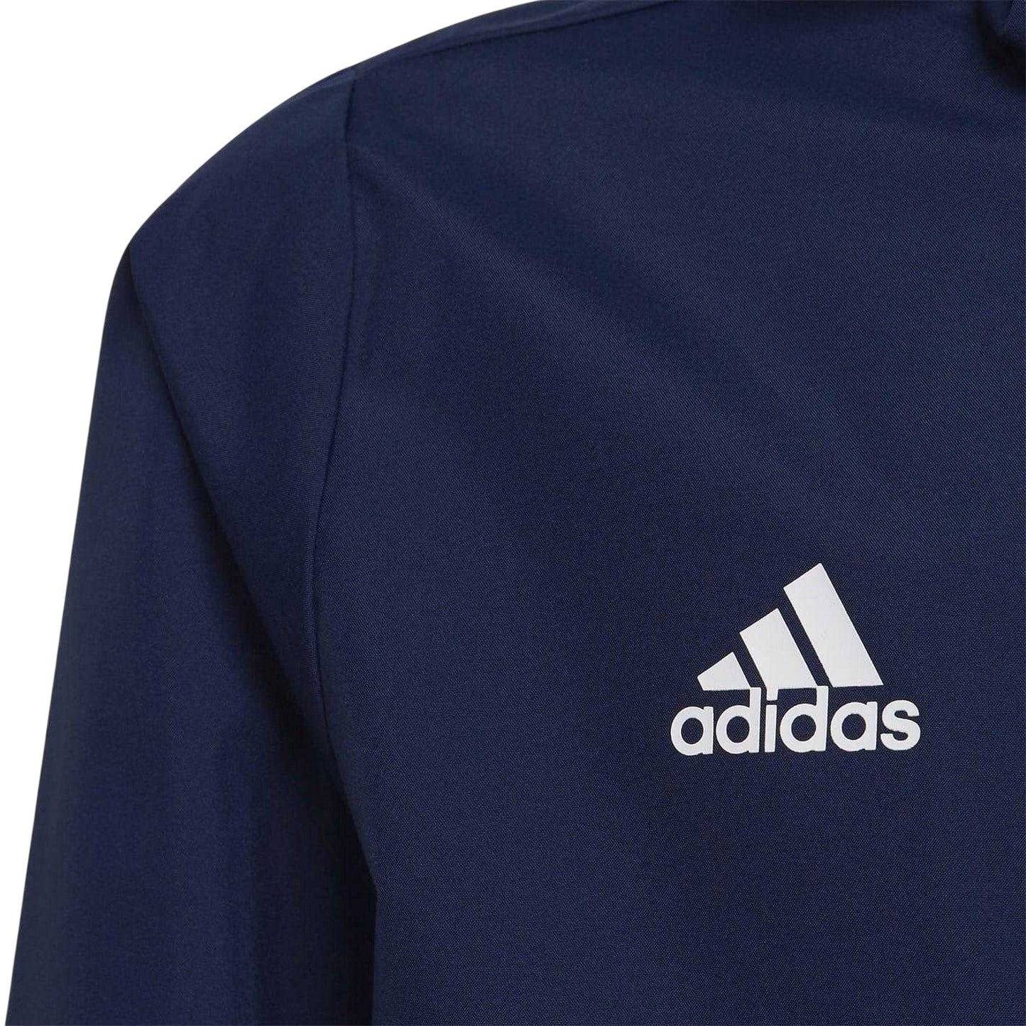 Navy - Side - Adidas Childrens-Kids Entrada 22 Waterproof Jacket