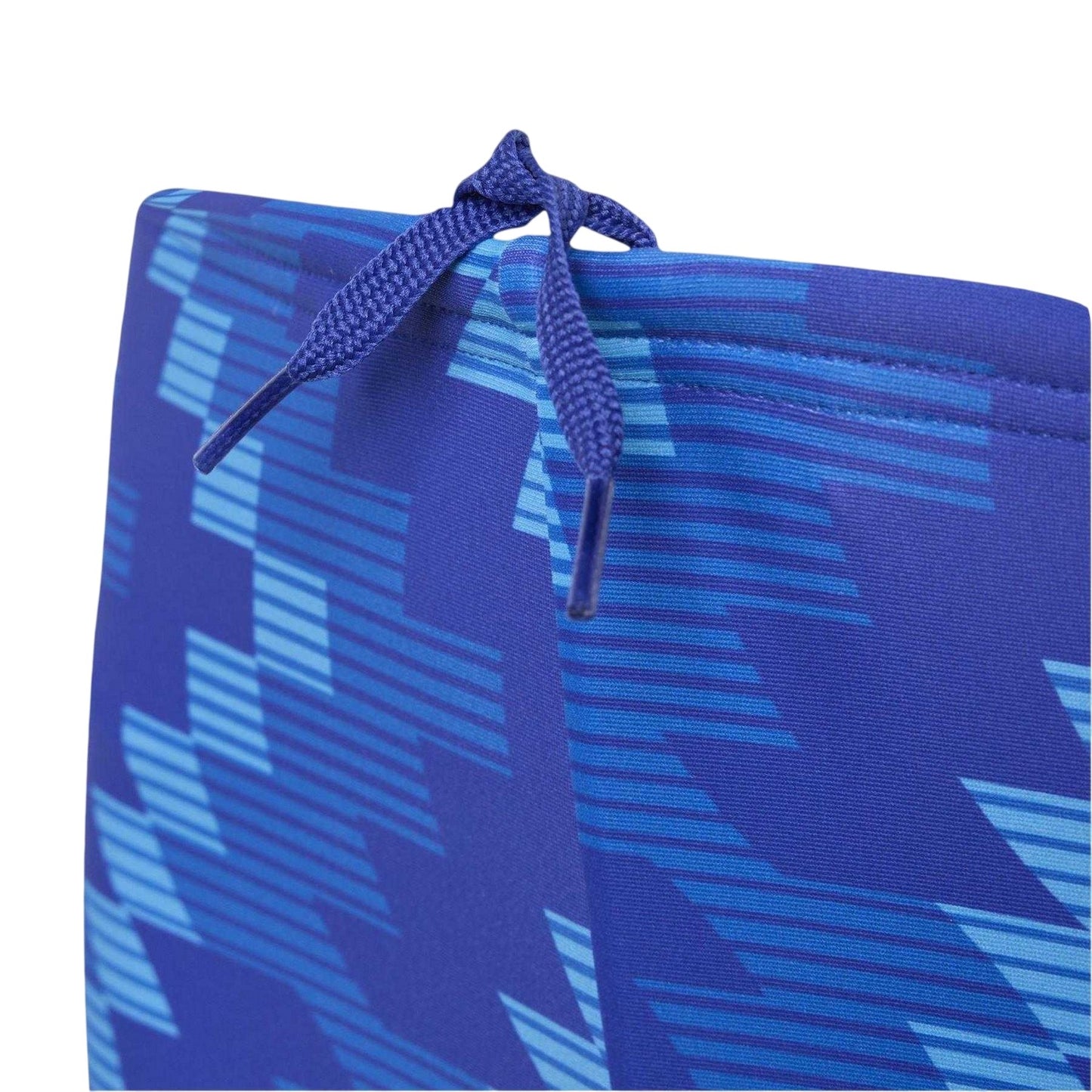 Lucid Blue - Side - Adidas Boys Geometric Swimming Trunks