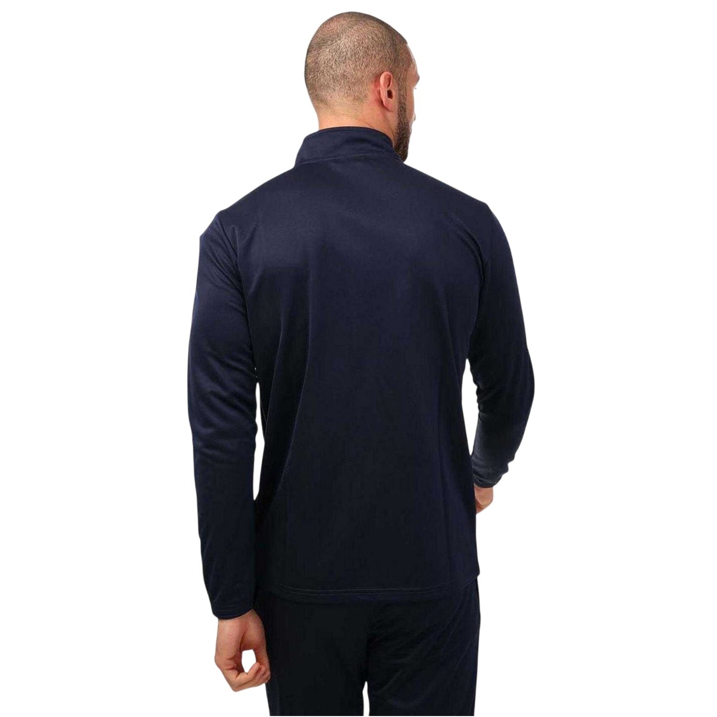 Navy - Back - Puma Mens Team Rise Moisture Wicking Regular Training Jacket