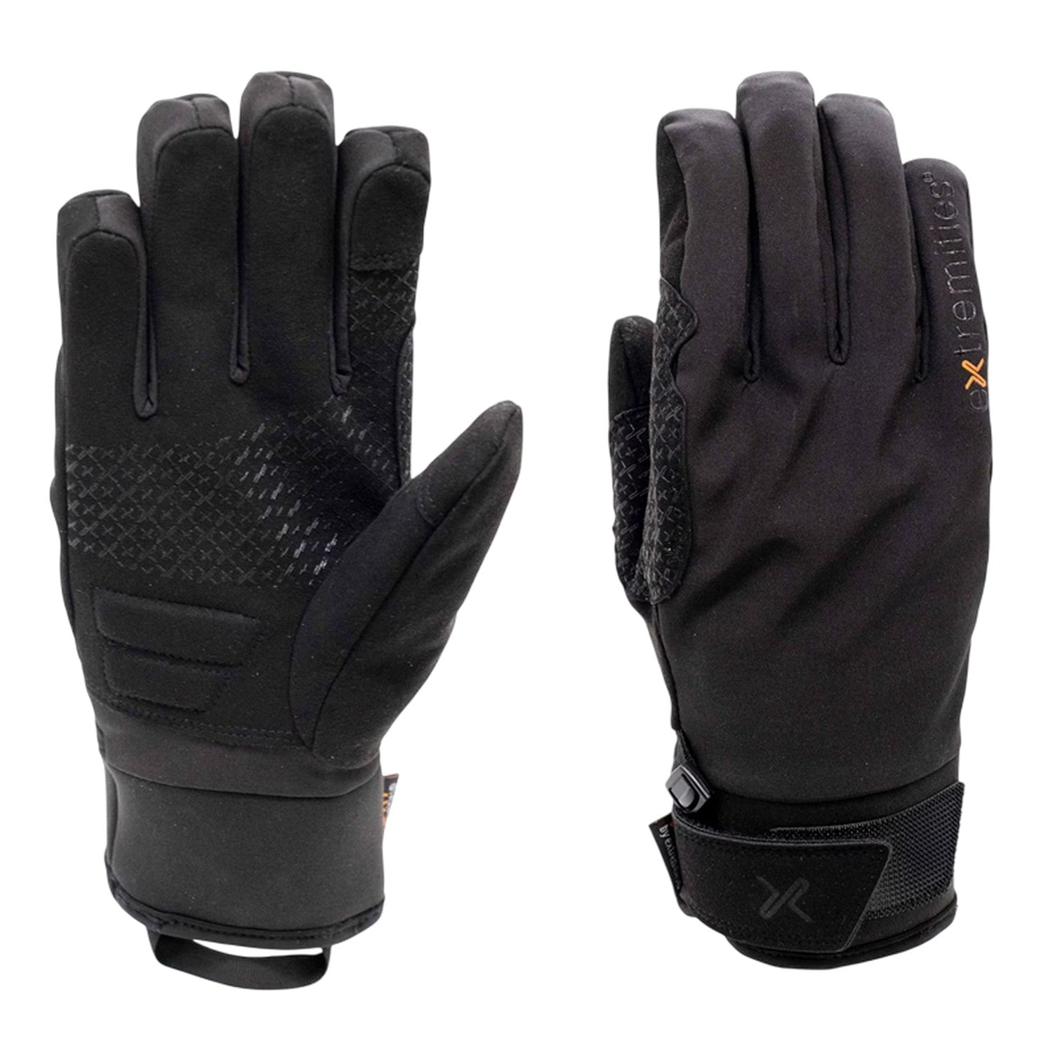 Black - Front - Extremities Mens Ski Gloves