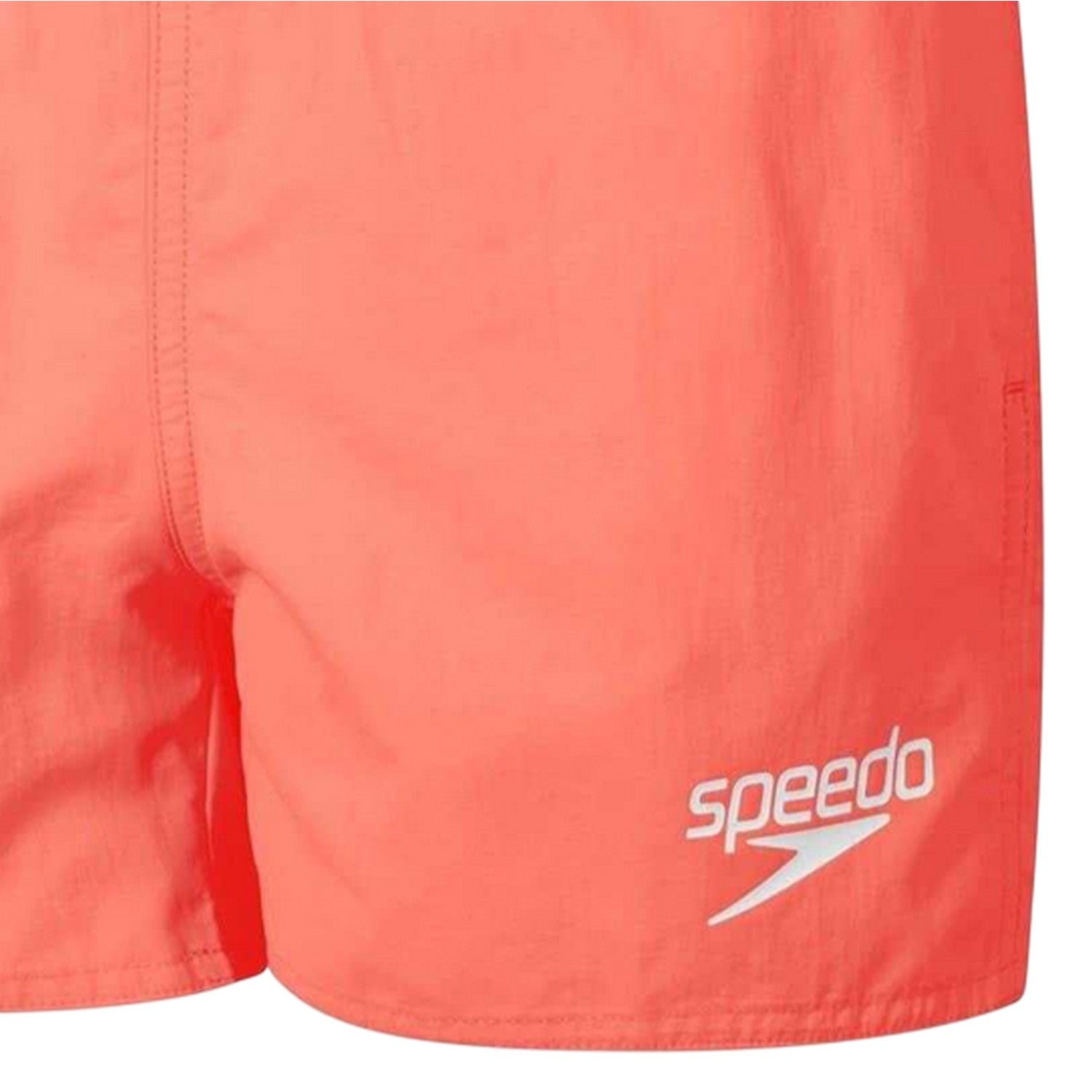 Light Red - Side - Speedo Mens Logo Swim Shorts