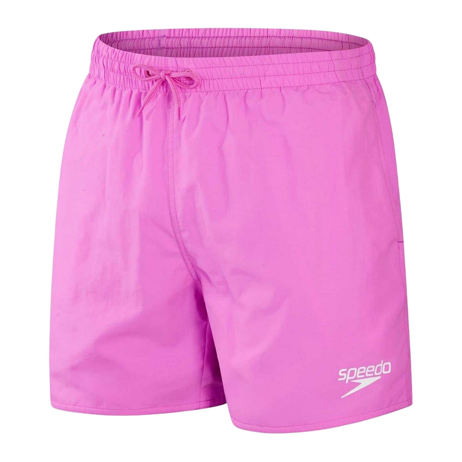 Pink - Front - Speedo Mens Essential Washed Swim Shorts