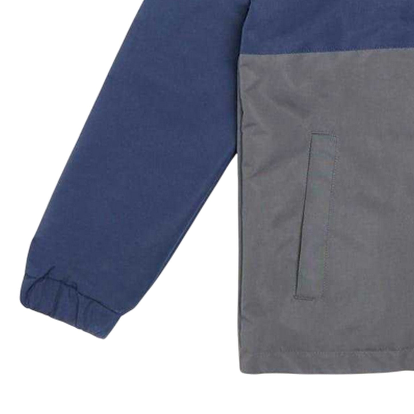 Navy-Grey - Lifestyle - Firetrap Childrens-Kids Lightweight Hooded Windbreaker
