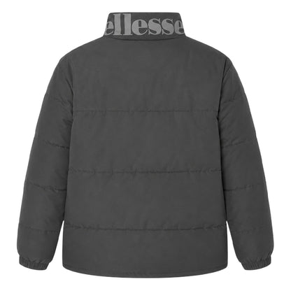 Dark Grey - Back - Ellesse Mens Igris Quilted Jacket