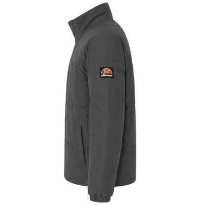 Dark Grey - Side - Ellesse Mens Igris Quilted Jacket