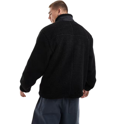 Black - Back - Ellesse Mens Vit Tech Fleece Tracksuit Top