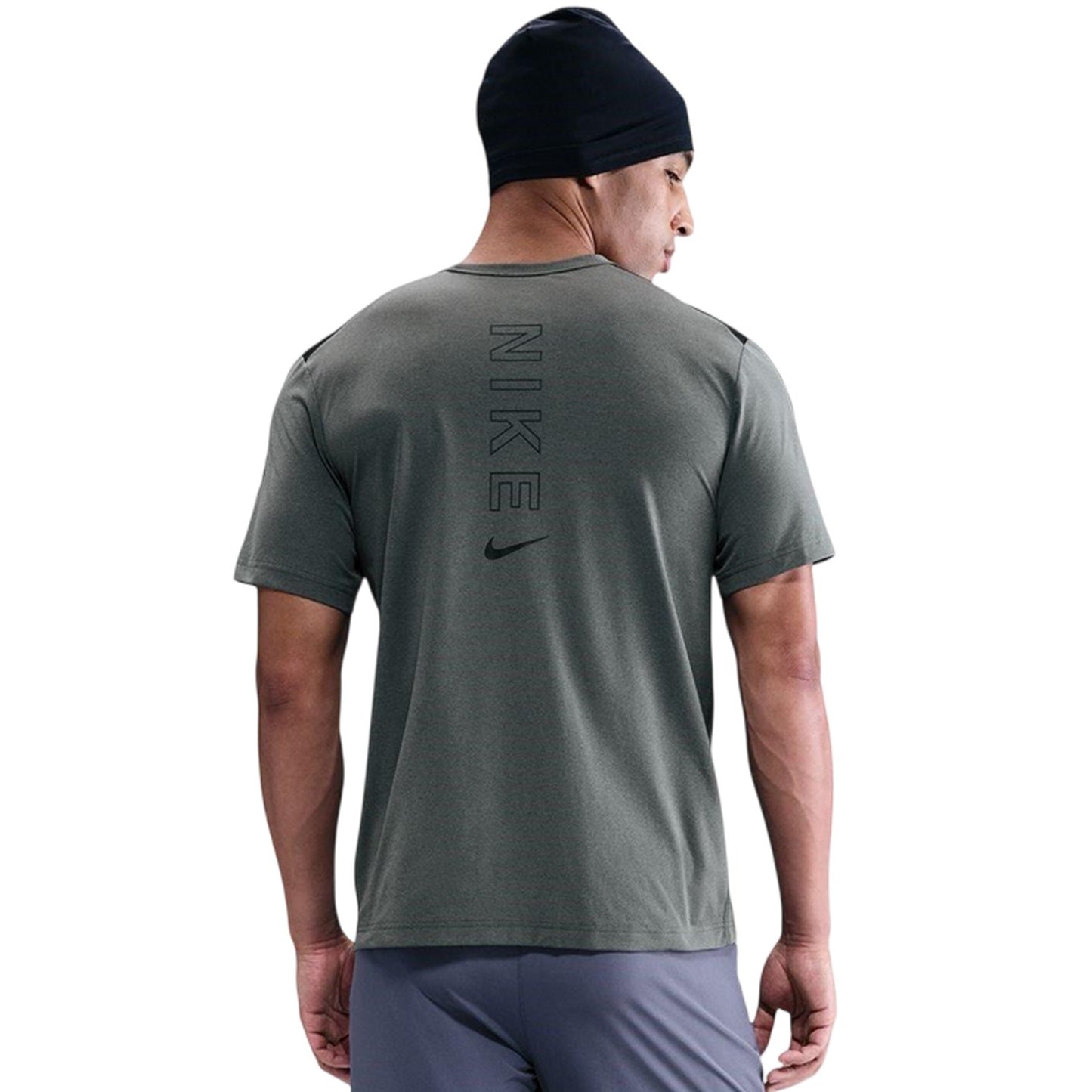 Grey-Black - Back - Nike Mens City Dri-FIT Regular T-Shirt