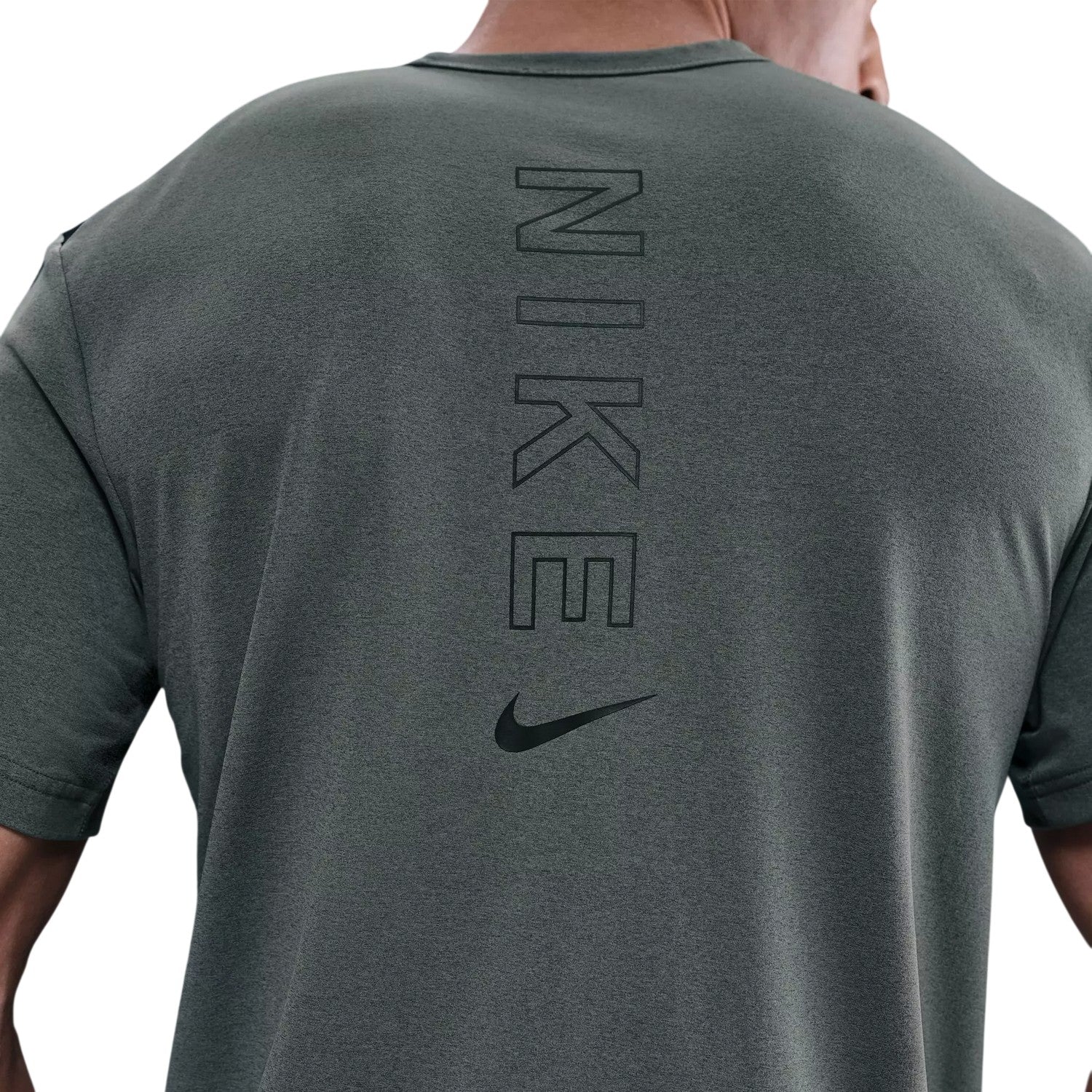 Grey-Black - Side - Nike Mens City Dri-FIT Regular T-Shirt