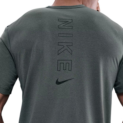 Grey-Black - Side - Nike Mens City Dri-FIT Regular T-Shirt