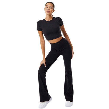 Black - Lifestyle - USA Pro Womens-Ladies Sophie Habboo Cropped T-Shirt