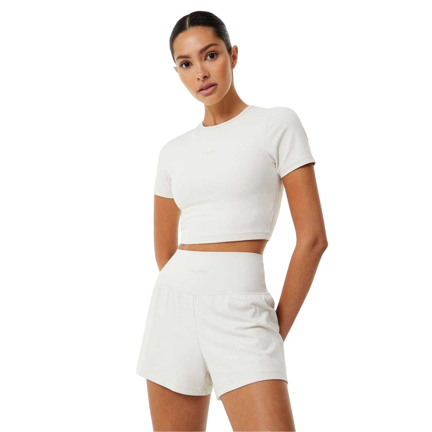 Cream - Front - USA Pro Womens-Ladies Sophie Habboo Cropped T-Shirt