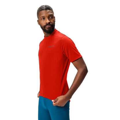 Flame Red - Lifestyle - Endura Mens Loop Short-Sleeved Cycling Jersey