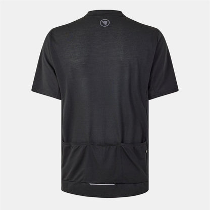 Black - Front - Endura Mens Loop Short-Sleeved Cycling Jersey