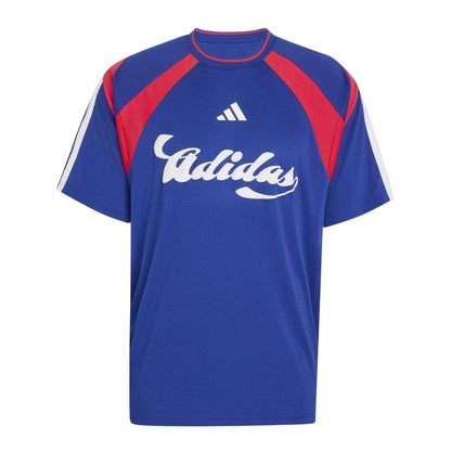 Blue - Front - Adidas Mens HOT Raglan T-Shirt