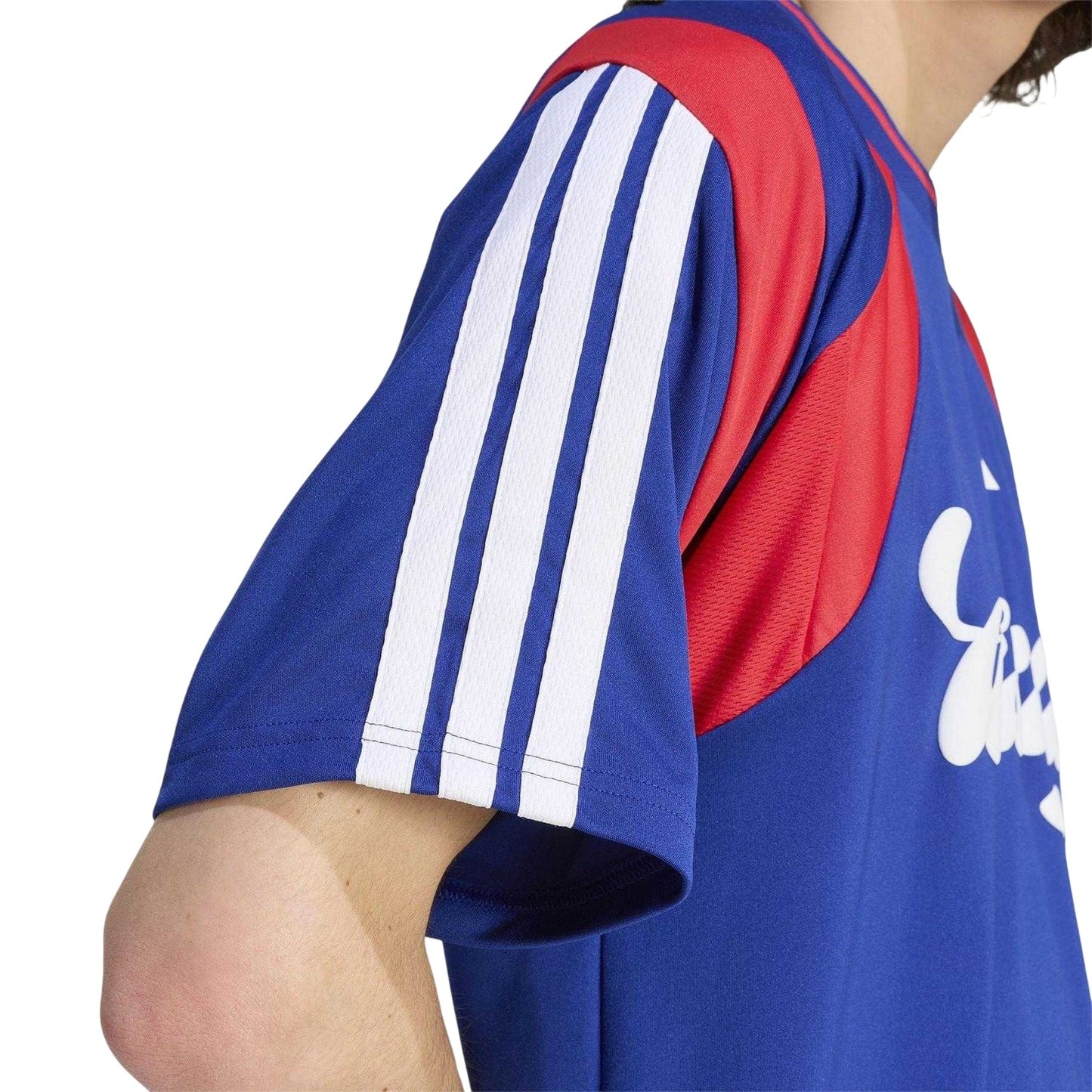 Blue - Side - Adidas Mens HOT Raglan T-Shirt