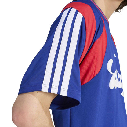Blue - Side - Adidas Mens HOT Raglan T-Shirt