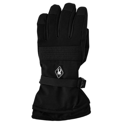 Black - Side - Spyder Mens Snowboarding Gloves